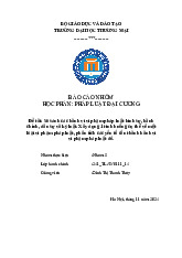 So sánh các hành vi vi phạm pháp luật hình sự, hành chính, dân sự và kỷ luật | Báo cáo nhóm pháp luật đại cương