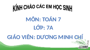 Bài giảng điện tử môn Toán 7 Chương 3 Bài 1: Hình hộp chữ nhật - Hình lập phương | Chân trời sáng tạo