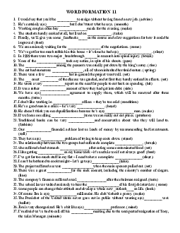 Top 78 câu WORD FORMATION luyện thi HSG THPT