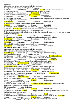 Top 26 exercises - Gap filling preparation - read the text below and think of the word which best fits each space