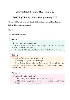 Soạn bài Viết: Viết bài văn kể chuyện - Tiếng Việt 4 Chân trời sáng tạo