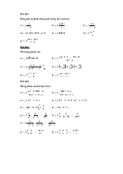 Bài tập về dãy số | Giải tích 1 | Đại học Khoa học tự nhiên, Đại học quốc gia Hà Nội