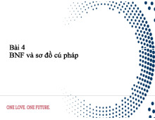Bài 4: BNF và sơ đồ cú pháp môn Chương trình dịch | Trường Đại học Bách Khoa Hà Nội