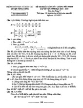 Đề KSCL mũi nhọn Toán 7 năm 2024 – 2025 phòng GD&ĐT Nông Cống – Thanh Hóa