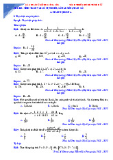 Bài toán tính toán với số tự nhiên, số nguyên, phân số trong các đề thi HSG Toán 6