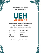 Tiểu luận kết thúc học phần | Môn chủ nghĩa xã hội khoa học