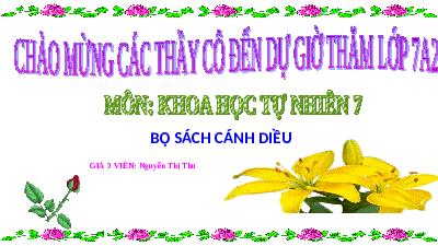 Giáo án điện tử Khoa học tự nhiên 7 Bài 7 Cánh diều: Tốc độ của chuyển động