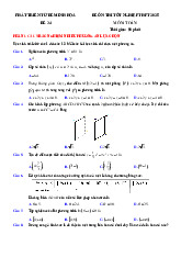 Đề thi thử tốt nghiệp THPT 2025 môn Toán bám sát đề minh họa - Đề 34