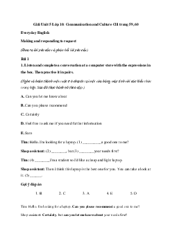 Tiếng Anh 10 Unit 5: Communication and Culture/Clil - Kết Nối Tri Thức