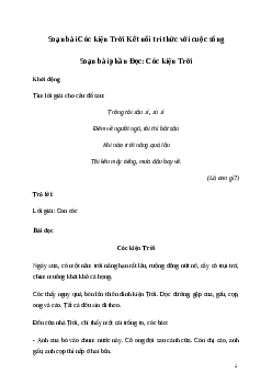 Soạn bài: Cóc kiện Trời Tiếng Việt 3 | Kết nối tri thức