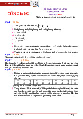 Đề tuyển sinh lớp 10 môn Toán năm 2025 – 2026 sở GD&ĐT Tiền Giang