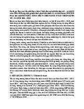 Báo cáo tổng kết thực hiện Chiến lược phát triển kinh tế - xã hội 10 năm 2011-2020 | Môn kinh tế lượng