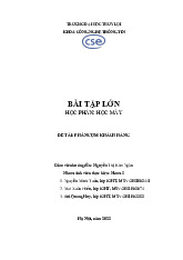 Phân cụm khách hàng sử dụng K-means môn Mạng máy tính | Trường Đại Học Thái Nguyên