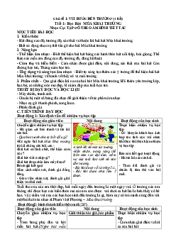 Giáo án Âm nhạc 6 sách Chân trời sáng tạo