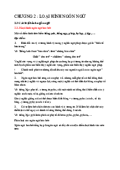 Tài liệu Chương 2 - Dẫn luận ngôn ngữ | Trường Đại học Ngoại ngữ, Đại học Đà Nẵng