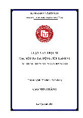 Luận văn thạc sĩ: Các yếu tố tác động đến hành vi sử dụng dịch vụ ngân hàng số