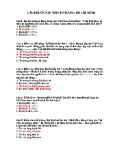 Ôn tập môn TTHCM (có đáp án)