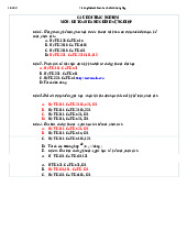 Trắc nghiệm kế toán hành chính sự nghiệp | Đại học Thương Mại