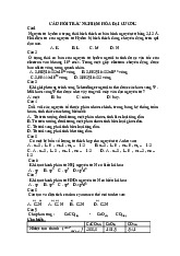Trắc nghiệm tổng hợp môn hóa đại cương–Trường Đại học bách khoa -đại học Đà Nẵng  