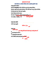 KINH TẾ VĨ MÔ CHƯƠNG 2: CÁCH TÍNH SẢN LƯỢNG QUỐC GIA VÀ GDP