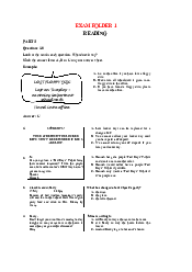 Exam folder 1 week 1 - English A2| Đại học Sư Phạm Hà Nội