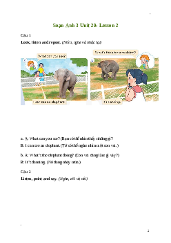 Giải Tiếng Anh lớp 3 Unit 20: Lesson 2 | Global Success