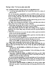 Bài tập Văn bản quy phạm pháp luật | Trường Đại học Ngoại ngữ, Đại học Đà Nẵng