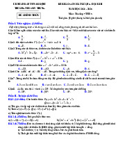 Đề học kì 2 Toán 7 năm 2024 – 2025 trường THCS Mỹ Trung – Nam Định