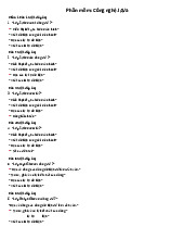 Câu hỏi và đáp án môn Công nghệ JAVA | Trường Đại học Kinh Doanh và Công Nghệ Hà Nội