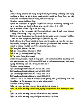 Đề thi cuối kỳ Môn Lịch sử Đảng Cộng Sản Việt Nam | Đại học Kinh Tế Quốc Dân