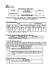 Đề cương môn học Toán rời rạc | Đại học Hoa Sen