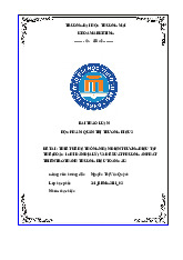 Xây dựng hệ thống nhận diện thương hiệu cho Cà phê Buôn Mê Thuột | Bài thảo luận quản trị thương hiệu