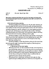 Bài Kiểm Tra Số 1 Du Lịch | Đại học Thương Mại