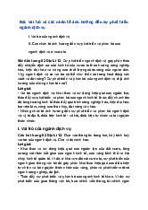 Giải SGK Địa Lí 12 Chân trời sáng tạo Bài 20: Vai trò và các nhân tố ảnh hưởng đến sự phát triển ngành dịch vụ