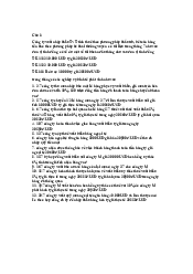 Tài liệu ôn tập cuối kì - Kế toán tài chính  | Đại học Lâm Nghiệp