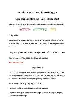 Soạn bài Mẹ của Oanh trang 130 | Chân trời sáng tạo