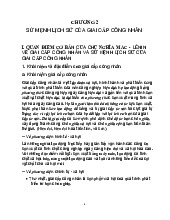 Chương 2: Sứ mệnh lịch sử của giai cấp công nhân- Đề cương môn chủ nghĩa xã hội khoa học  -Trường Đại học công đoàn