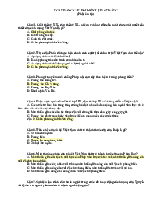 Ngân hàng câu hỏi ôn tập môn Lịch sử đảng | Đại học Gia Định