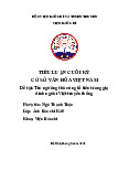 Tín ngưỡng thờ cúng tổ tiên trong gia đình người Việt truyền thống | Tiểu luận cơ sở văn hóa Việt Nam
