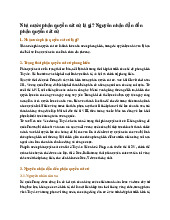 Nhà nước phân quyền cát cứ là gì? Nguyên nhân dẫn đến phân quyền cát cứ