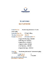 Bài tập nhóm học phần Đạo đức trong kinh doanh và văn hóa doanh nghiệp | Trường Đại học Phenikaa
