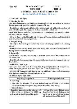 Giáo án Tiếng Việt lớp 4 Tuần 3 | Chân trời sáng tạo