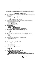 Câu hỏi trắc nghiệm về phần Cơ sở máy tính - Tin học đại cương | Đại học Mở Hà Nội
