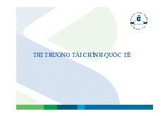 Bài giảng Chương 4a: Tìm Hiểu Về Thị Trường Tài Chính Quốc Tế | Tài chính quốc tế | Trường Học Viện nông nghiệp Việt Nam