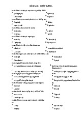 TRẮC NGHIỆM DƯỢC LÝ - ÔN TẬP KIẾN THỨC DƯỢC HỌC môn Y khoa | Trường Đại Học Tây Nguyên