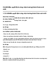 Chi tiết Mẫu quyết định công nhận trưởng thành Đoàn mới nhất