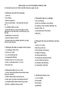 Tổng hợp các từ nối trong Tiếng Anh