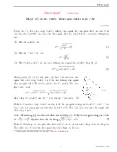 Một số công thức tính bán kính mặt cầu – Trần Lê Quyền