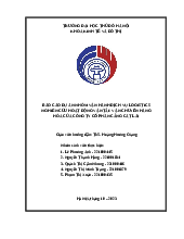 Bài tiểu luận Ứng dụng công nghệ thông tin trong thanh toán quốc tế tại Việt Nam - Logistics | Trường Đại học Thủ đô Hà Nội