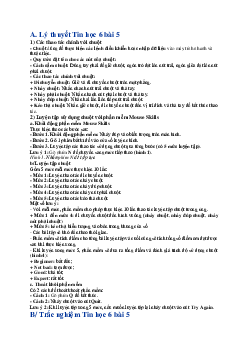 Lý thuyết và bài tập luyện tập Tin học 6 bài 5: Luyện tập chuột bằng Mouse skills | Chân trời sáng tạo